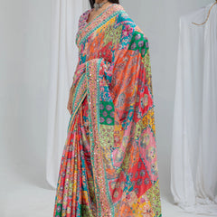 Kalakriti Mosaic Silk Saree