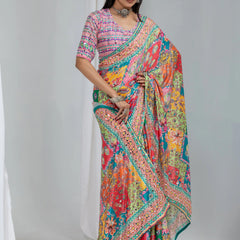 Kalakriti Mosaic Silk Saree