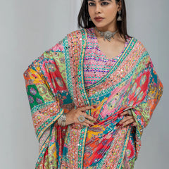 Kalakriti Mosaic Silk Saree