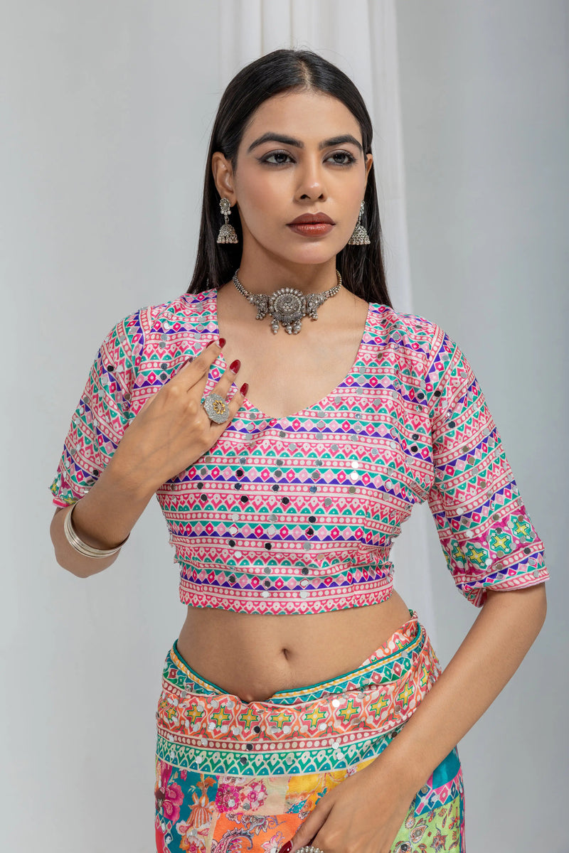 Kalakriti Mosaic Silk Saree