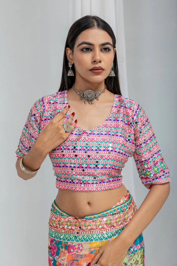 Kalakriti Mosaic Silk Saree