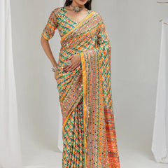 Aarini Mirrorwork Saree