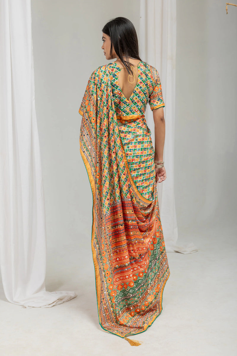 Aarini Mirrorwork Saree