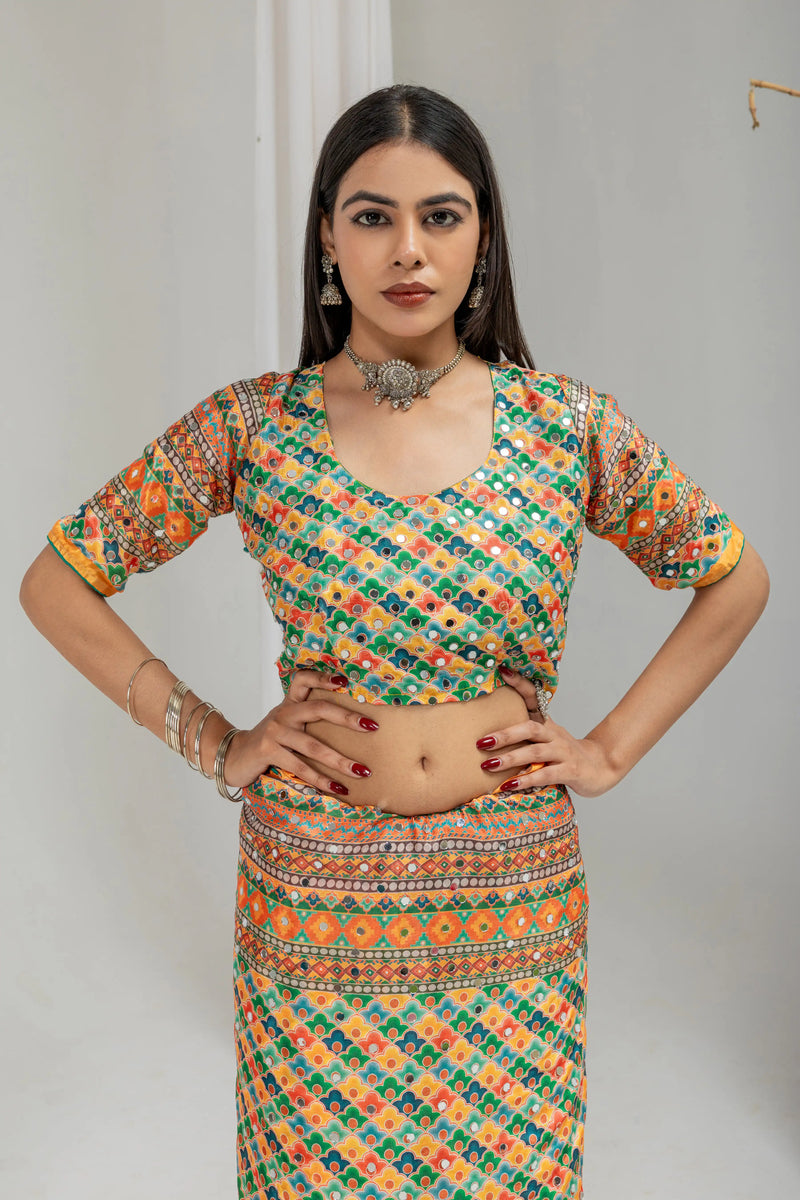 Aarini Mirrorwork Saree